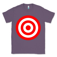 Lavender bullseye target red & white rings target Classic Tee - DesignPulse