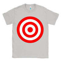 Moon Dust bullseye target red & white rings target Classic Tee - DesignPulse