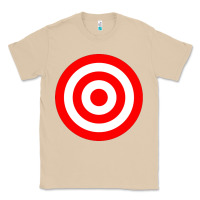 Mushroom bullseye target red & white rings target Classic Tee - DesignPulse