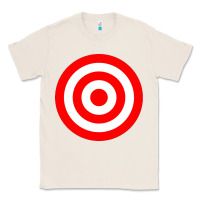 Natural bullseye target red & white rings target Classic Tee - DesignPulse