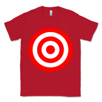 Red bullseye target red & white rings target Classic Tee - DesignPulse