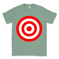 Sage bullseye target red & white rings target Classic Tee - DesignPulse