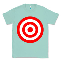 Seafoam bullseye target red & white rings target Classic Tee - DesignPulse