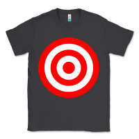 Smoke bullseye target red & white rings target Classic Tee - DesignPulse