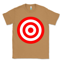 Toasted Coconut bullseye target red & white rings target Classic Tee - DesignPulse