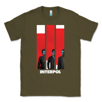 Army Green INTERPOL BAN Classic Tee - DesignPulse