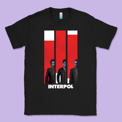 Interpol Ban Classic Tee Designed By Designpulse