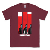 Burgundy INTERPOL BAN Classic Tee - DesignPulse