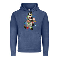 Vintage Denim christmas cow gnome Vintage Hoodie - CowGirlArtShop