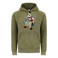 Vintage Olive christmas cow gnome Vintage Hoodie - CowGirlArtShop