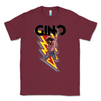 Burgundy Gino time basketball Classic Tee - DesignPulse