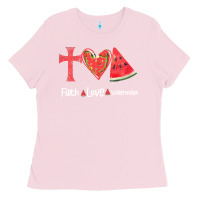 Faith Love Watermelon Ladies Tee | Teevron