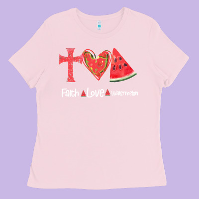 Faith Love Watermelon Ladies Tee Designed By Bettercallsaul