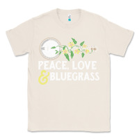 Natural peace , love & bluegrass   banjo nature vines illu Classic Tee - DesignPulse