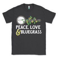 Smoke peace , love & bluegrass   banjo nature vines illu Classic Tee - DesignPulse