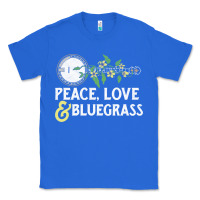 True Royal peace , love & bluegrass   banjo nature vines illu Classic Tee - DesignPulse
