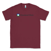 Burgundy Cleveland clinic Classic Tee - DesignPulse