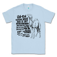 Dusty Blue New Hump day camel Guess What Day Classic Tee - DesignPulse