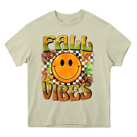 Mossy fall vibes smiley face Heavy Core Tee - BarkalooDesign