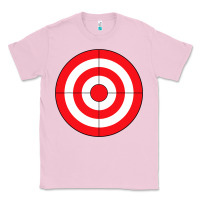 Bubblegum Pink bulls eye target lazy diy halloween costume darts shooting t shirt Classic Tee - DesignPulse