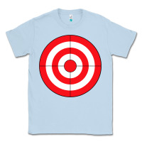 Dusty Blue bulls eye target lazy diy halloween costume darts shooting t shirt Classic Tee - DesignPulse