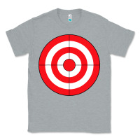 Heather Grey bulls eye target lazy diy halloween costume darts shooting t shirt Classic Tee - DesignPulse