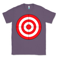 Lavender bulls eye target lazy diy halloween costume darts shooting t shirt Classic Tee - DesignPulse