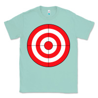 Seafoam bulls eye target lazy diy halloween costume darts shooting t shirt Classic Tee - DesignPulse