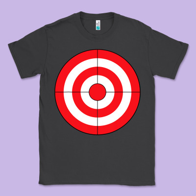 Bulls Eye Target Lazy Diy Halloween Costume Darts Shooting T Shirt Classic Tee Designed By Designpulse