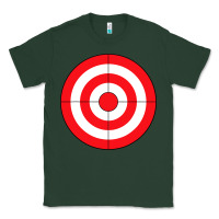 Sports Green bulls eye target lazy diy halloween costume darts shooting t shirt Classic Tee - DesignPulse