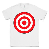 White bulls eye target lazy diy halloween costume darts shooting t shirt Classic Tee - DesignPulse