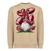 Mushroom American Football Gnome Heavyweight Sweatshirt - CowhideDigitalArt