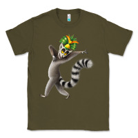 Army Green All Hail King Julien Classic Tee - DesignPulse
