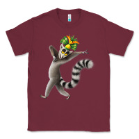Burgundy All Hail King Julien Classic Tee - DesignPulse