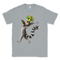 Heather Grey All Hail King Julien Classic Tee - DesignPulse