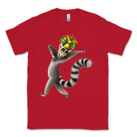 Red All Hail King Julien Classic Tee - DesignPulse