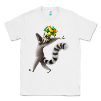 White All Hail King Julien Classic Tee - DesignPulse
