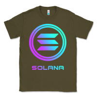 Army Green solana crypto sol coin blockchain decentralized application long sleev Classic Tee - DesignPulse