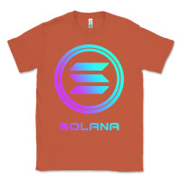 Copper solana crypto sol coin blockchain decentralized application long sleev Classic Tee - DesignPulse