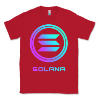Red solana crypto sol coin blockchain decentralized application long sleev Classic Tee - DesignPulse