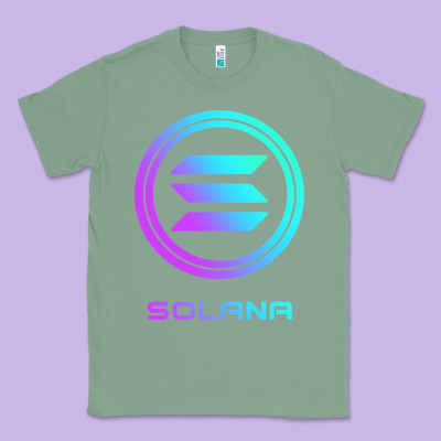 Solana Crypto Sol Coin Blockchain Decentralized Application Long Sleev Classic Tee Designed By Designpulse