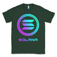 Sports Green solana crypto sol coin blockchain decentralized application long sleev Classic Tee - DesignPulse