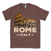 Chestnut Cool Vintage Roma Italia Colosseum Souvenirs, Rome Italy Pullover Hood Classic Tee - DesignPulse
