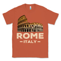 Copper Cool Vintage Roma Italia Colosseum Souvenirs, Rome Italy Pullover Hood Classic Tee - DesignPulse