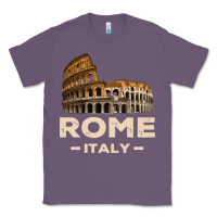 Lavender Cool Vintage Roma Italia Colosseum Souvenirs, Rome Italy Pullover Hood Classic Tee - DesignPulse