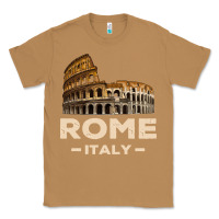 Toasted Coconut Cool Vintage Roma Italia Colosseum Souvenirs, Rome Italy Pullover Hood Classic Tee - DesignPulse