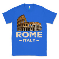 True Royal Cool Vintage Roma Italia Colosseum Souvenirs, Rome Italy Pullover Hood Classic Tee - DesignPulse