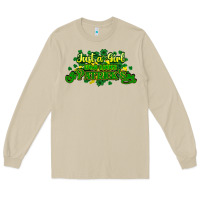 Mushroom Just a girl who loves St. Patrick's Day Long Sleeve Tee - HowdyJamesFarm
