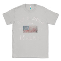 Moon Dust Bar Harbor Maine USA American Flag Established ME Vintage Classic Tee - PixelWave