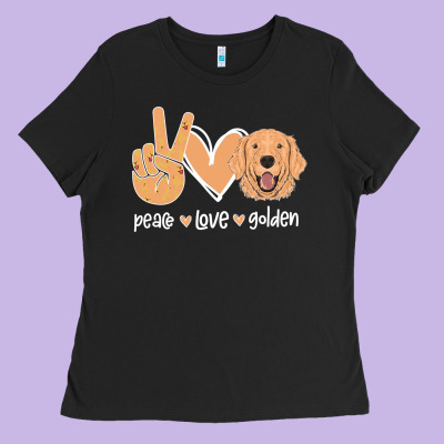 Peace Love Golden Ladies Tee Designed By Bettercallsaul